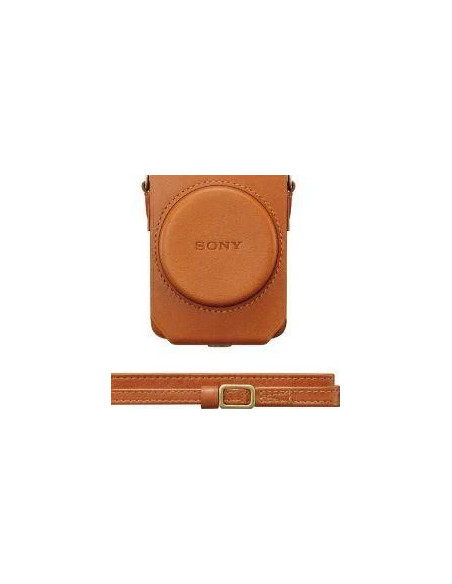 LCS-RXG Soft leather case for brown RX100 series cameras