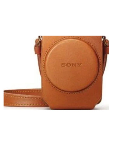 LCS-RXG Soft leather case for brown RX100 series cameras