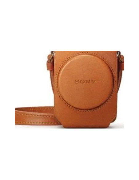 LCS-RXG Soft leather case for brown RX100 series cameras