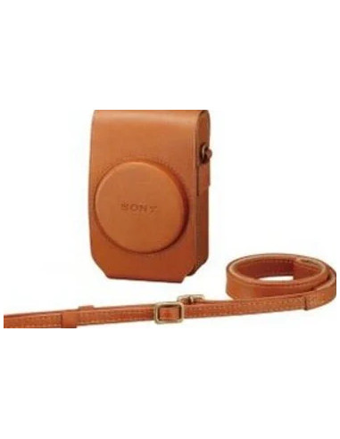 LCS-RXG Soft leather case for brown RX100 series cameras