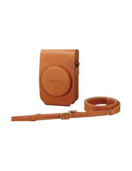 LCS-RXG Soft leather case for brown RX100 series cameras