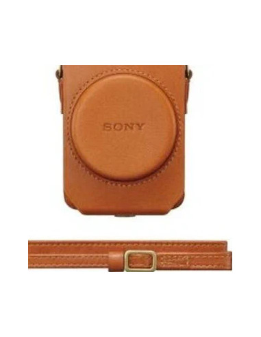 LCS-RXG Soft leather case for brown RX100 series cameras