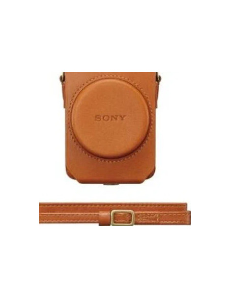 LCS-RXG Soft leather case for brown RX100 series cameras