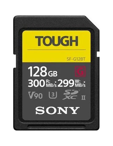 128GB SDXC Tough UHS II U3 R300MB / S W299MB / S 4K V90 IPX68