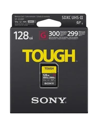 128GB SDXC Tough UHS II U3 R300MB / S W299MB / S 4K V90 IPX68