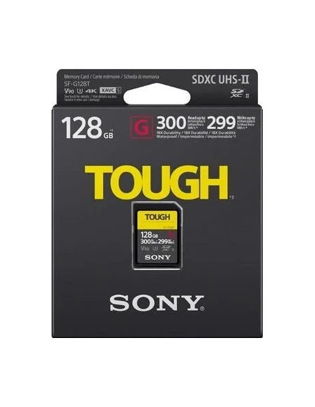 128GB SDXC Tough UHS II U3 R300MB / S W299MB / S 4K V90 IPX68