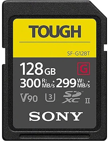 128GB SDXC Tough UHS II U3 R300MB / S W299MB / S 4K V90 IPX68