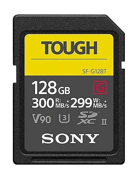 128GB SDXC Tough UHS II U3 R300MB / S W299MB / S 4K V90 IPX68