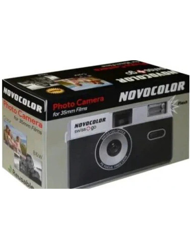SWISS-GO Photo Camera Novocolor 35mm Ananlogica Black