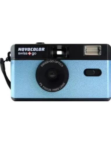 SWISS-GO Photo Camera Novocolor 35mm Ananlogica Blue