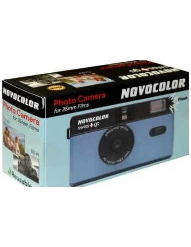 SWISS-GO Photo Camera Novocolor 35mm Ananlogica Blue