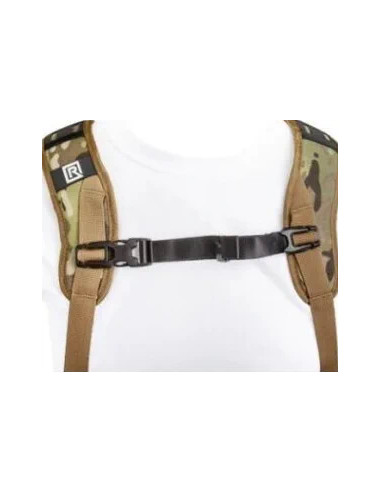 Double shoulder strap for multi-terrain camouflage cameras