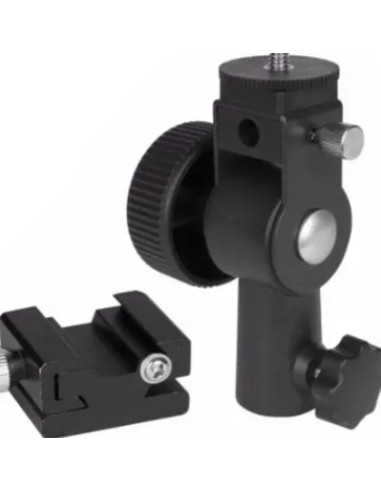 Speedlite Holder D flash adapter on spigot stand