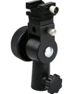 Speedlite Holder D flash adapter on spigot stand 2