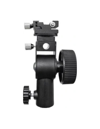 Speedlite Holder D flash adapter on spigot stand