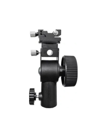 Speedlite Holder D flash adapter on spigot stand