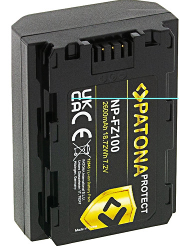 NP-FZ100 Protect 7.2V 2250mAh