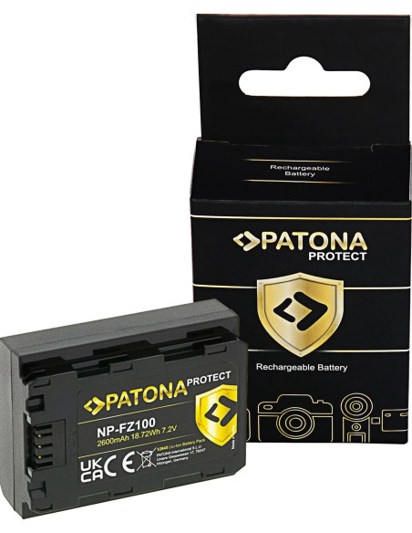 NP-FZ100 Protect 7.2V 2250mAh