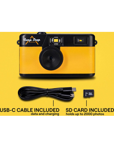 Screen Free Digital Cameras Yellow