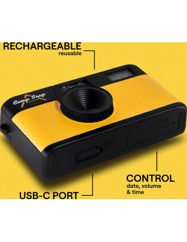 Screen Free Digital Cameras Yellow