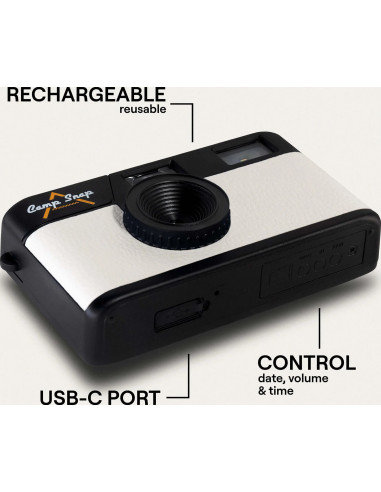 Screen Free Digital Cameras White Arctic