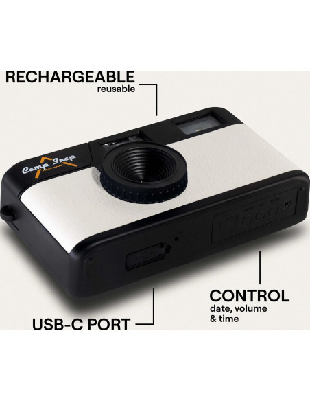 Screen Free Digital Cameras White Arctic