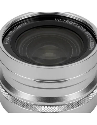 WCL-X100VI Silver Wide-Angle Conversion Lens (75g. 18.6mm) For FUJI X100 Series