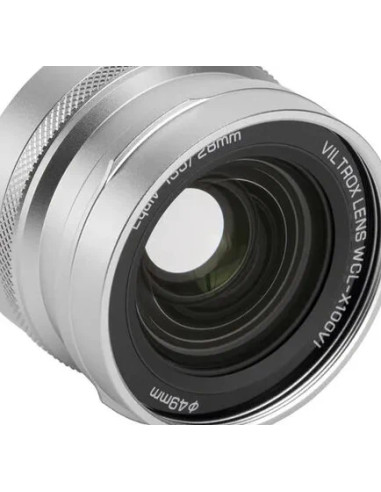 WCL-X100VI Silver Wide-Angle Conversion Lens (75g. 18.6mm) For FUJI X100 Series
