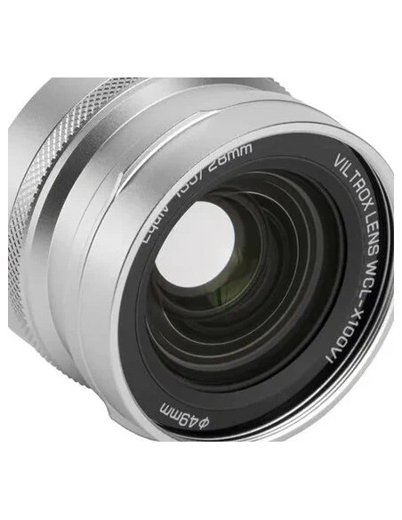 WCL-X100VI Silver Wide-Angle Conversion Lens (75g. 18.6mm) For FUJI X100 Series