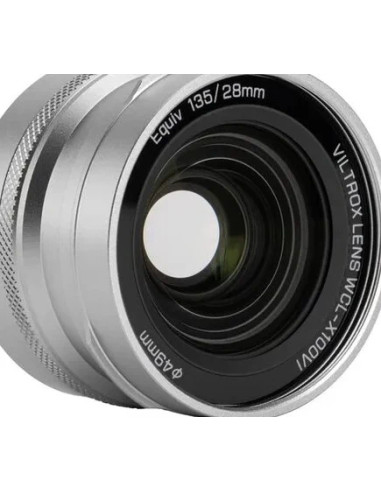 WCL-X100VI Silver Wide-Angle Conversion Lens (75g. 18.6mm) For FUJI X100 Series