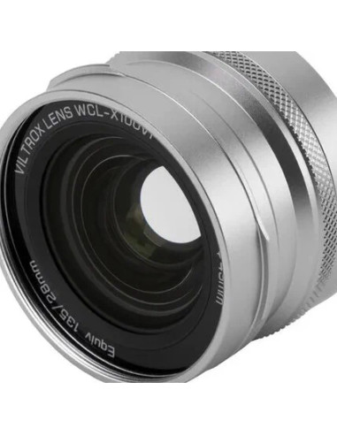 WCL-X100VI Silver Wide-Angle Conversion Lens (75g. 18.6mm) For FUJI X100 Series