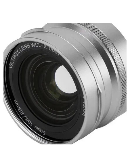 WCL-X100VI Silver Wide-Angle Conversion Lens (75g. 18.6mm) For FUJI X100 Series