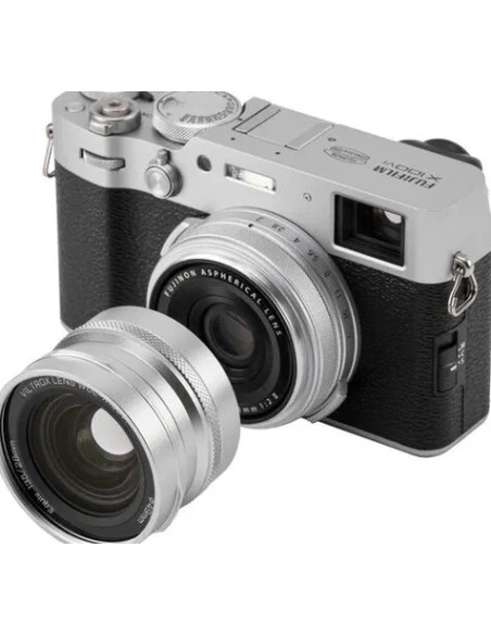 WCL-X100VI Silver Wide-Angle Conversion Lens (75g. 18.6mm) For FUJI X100 Series