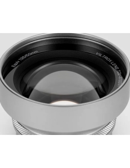 TCL-X100VI Silver Telephoto Conversion Lens (45g. 32.3mm) For FUJI X100 Series