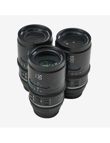 Astra Kit 50mm + 75mm + 100mm T1.8 SONY E-Mount White Flare 1.33x Full Frame Auto Focus Anamorphic Cine