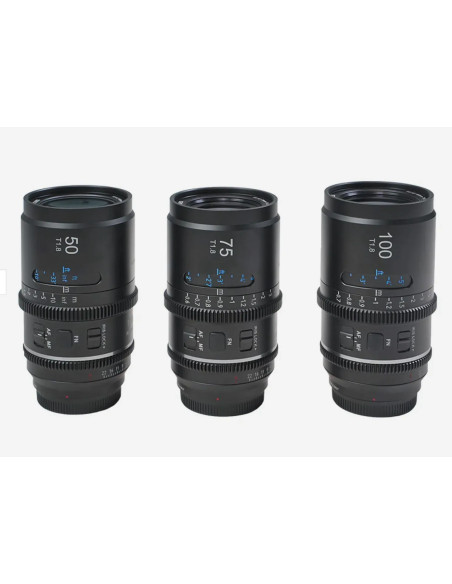 SIRUI Astra Kit 50mm + 75mm + 100mm T1.8 NIKON Z-Mount White Flare 1.33x Full Frame Auto Focus Anamorphic Cine Lens