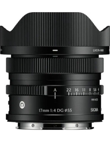 17mm f / 4 dg dn contemporary sony e-mount - black i-series