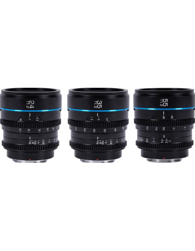 Set Night Walker T / 1.2 S35 Cine Canon RF (24mm, 35mm, 55mm) - Black