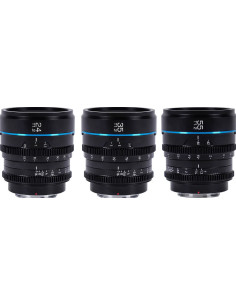 Set Night Walker T / 1.2 S35 Cine Fuji X (24mm, 35mm, 55mm) - Black