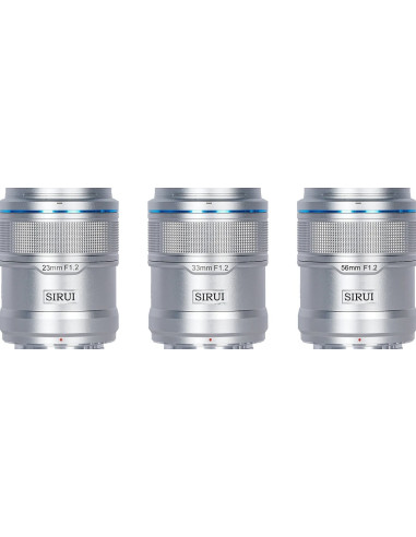 Sniper APS-C Set Fuji X F / 1.2 (23mm, 33mm, 55mm) Silver