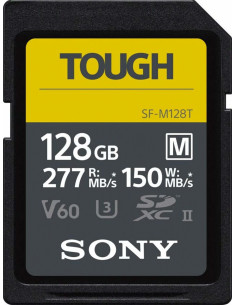 Tough SDXC 128GB M UHS-II U3 277Mbs / 150mbs 4K V60