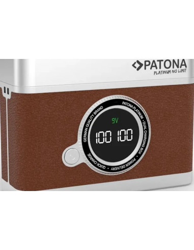 PLATINUM RETRO DUAL CHARGING CASE USB-C FOR SONY NP-FW50