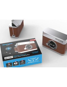 PLATINUM RETRO DUAL CHARGING CASE USB-C FOR CANON LP-E6 LP-E6N LP-E6NH LP-E6P
