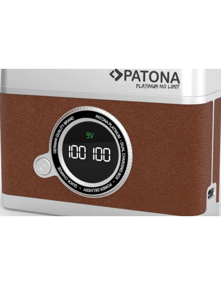 PLATINUM RETRO DUAL CHARGING CASE USB-C FOR CANON LP-E6 LP-E6N LP-E6NH LP-E6P