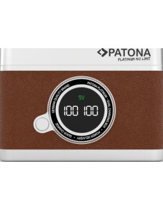 Platinum Retro Dual Charging Case USB-C For SONY Np-fz100