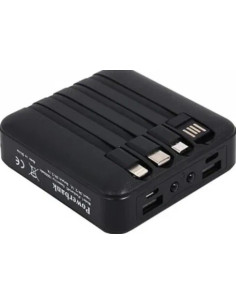 PowerBank Pocket 4C 10000mAh with 4 charging cables included 2