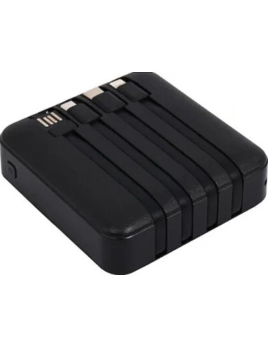 PowerBank Pocket 4C 10000mAh with 4 charging cables included