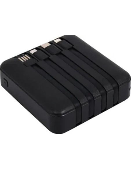 PowerBank Pocket 4C 10000mAh with 4 charging cables included
