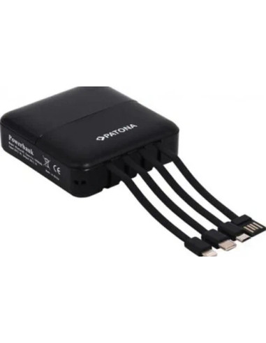 PowerBank Pocket 4C 10000mAh with 4 charging cables included