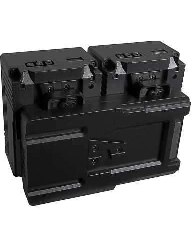Hot Swap V-Mount Adapter for 2x V-Mount PATONA Nano Batteries incl. Charging Function D-TAP